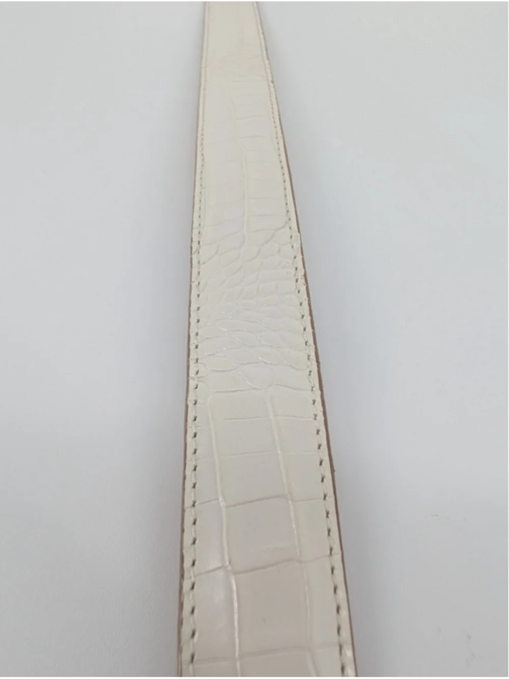 Brighton B40032 Reversible White Tan Croc Embossed Leather Belt XL 36
